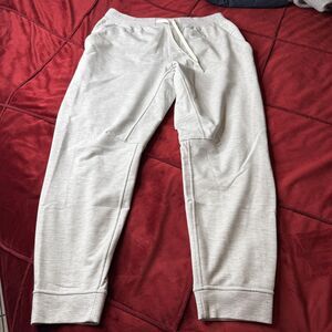 Lululemon City Sweat Jogger In Heathered Ultra Light Grey / Sea Salt Men’s Large